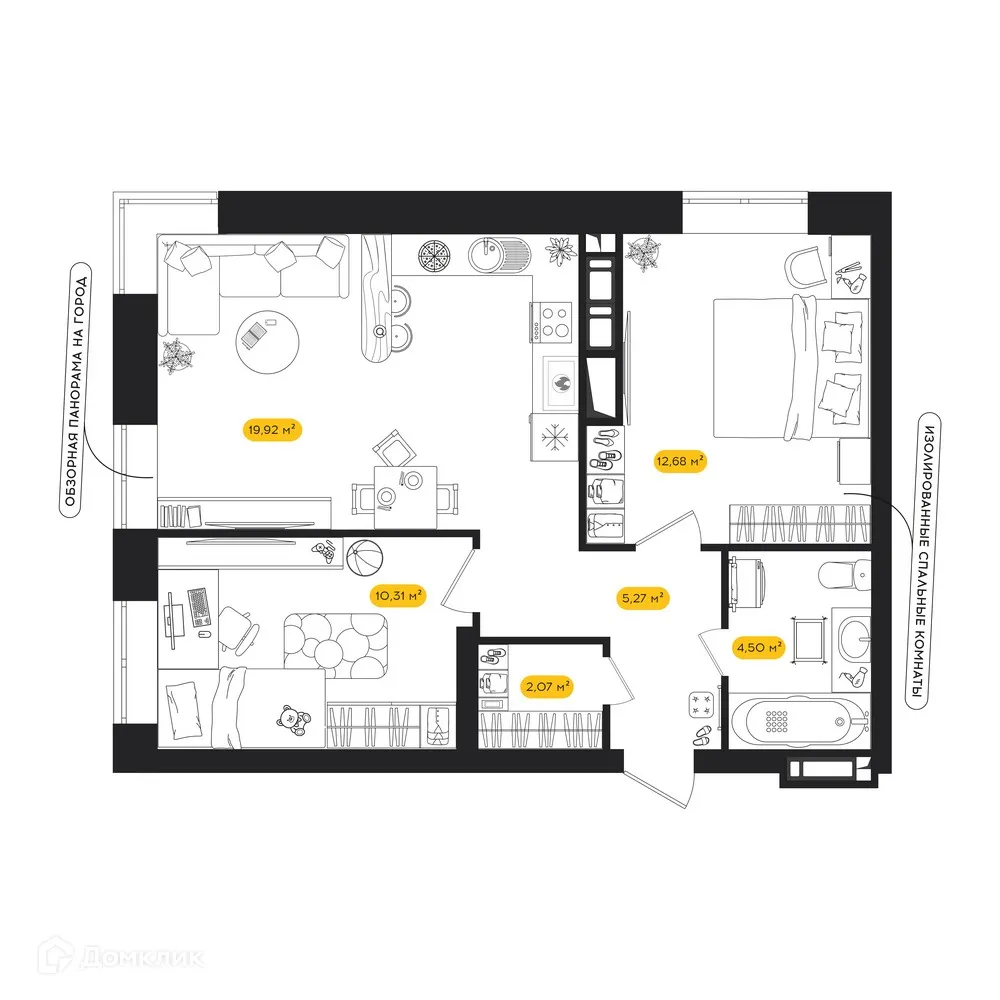 Фото квартиры в ЖК ПИПЛ