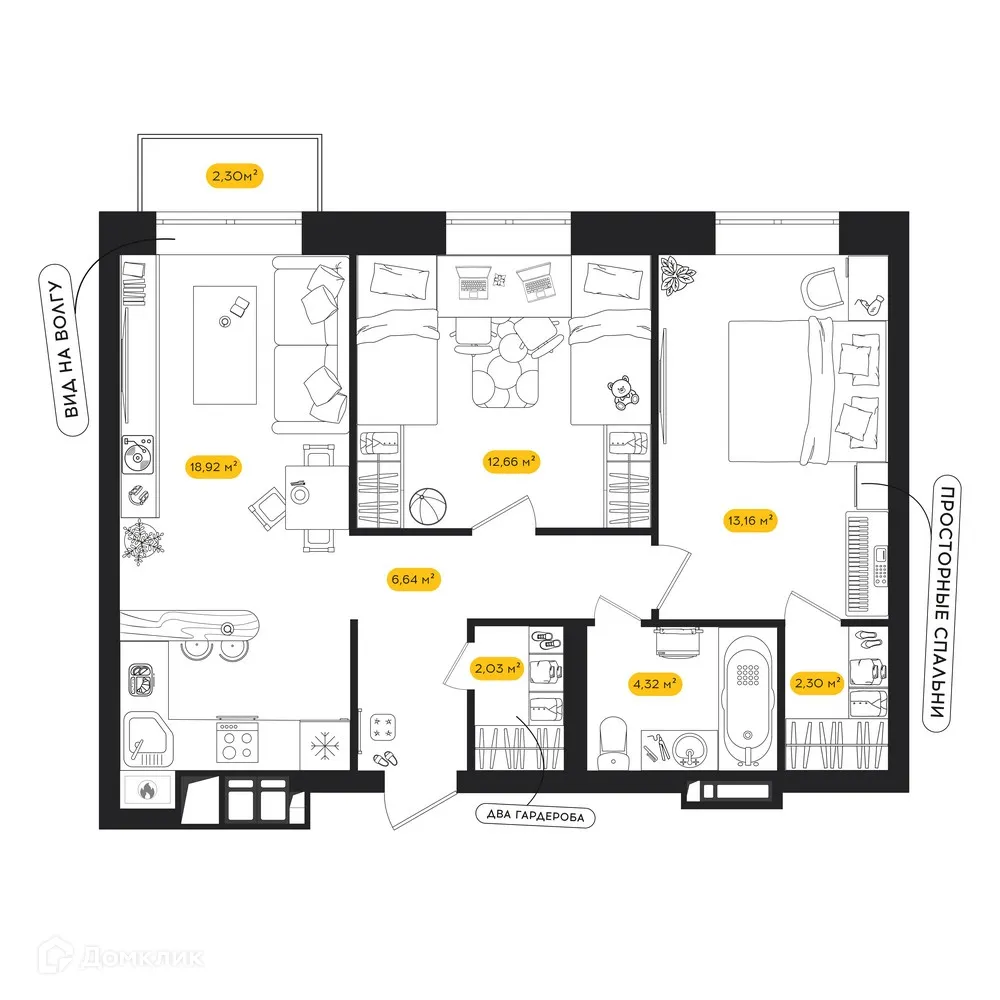 Фото квартиры в ЖК ПИПЛ