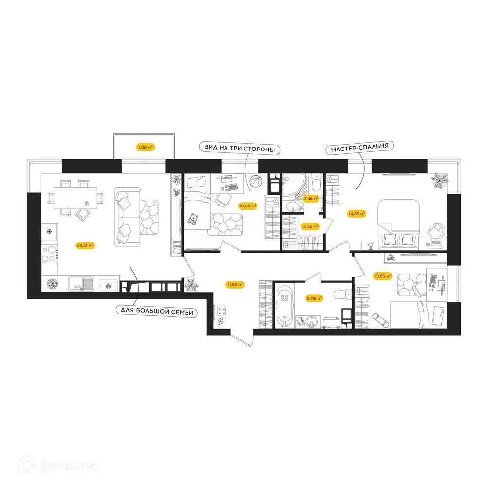 Фото квартиры в ЖК ПИПЛ