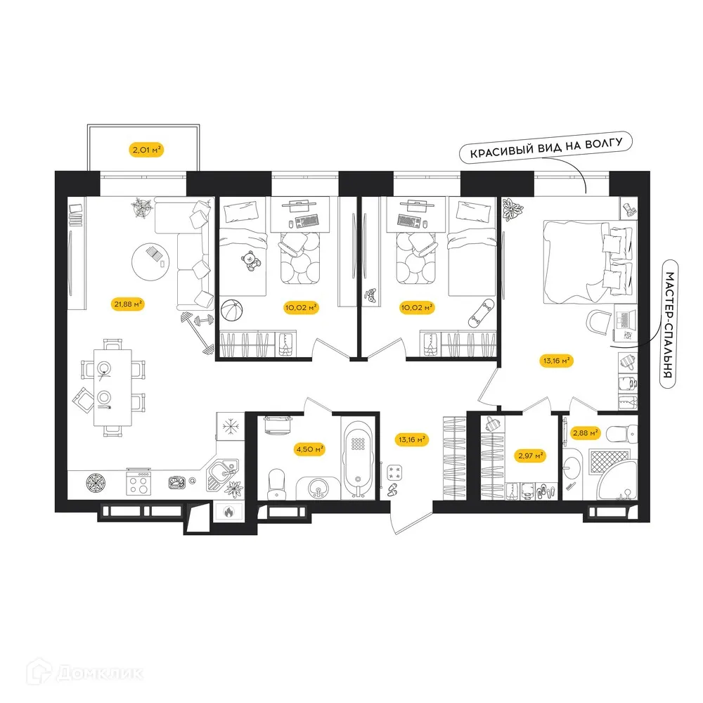 Фото квартиры в ЖК ПИПЛ