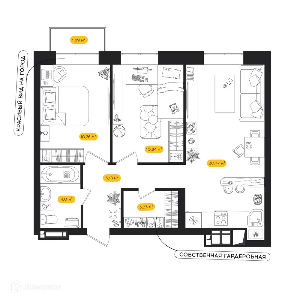 Фото квартиры в ЖК ПИПЛ