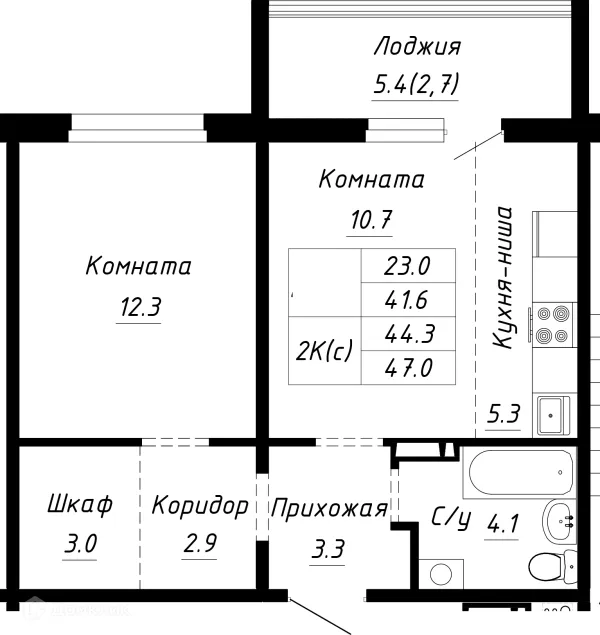 2 комн. квартиры в Барнауле новостройки