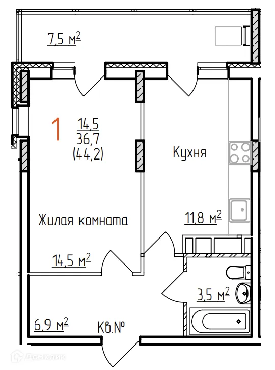 Фото квартиры в ЖК Восток