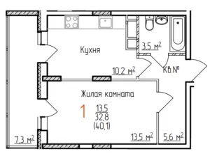 Фото квартиры в ЖК Восток