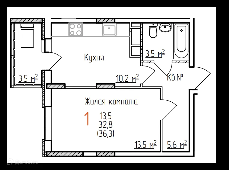 Фото квартиры в ЖК Восток