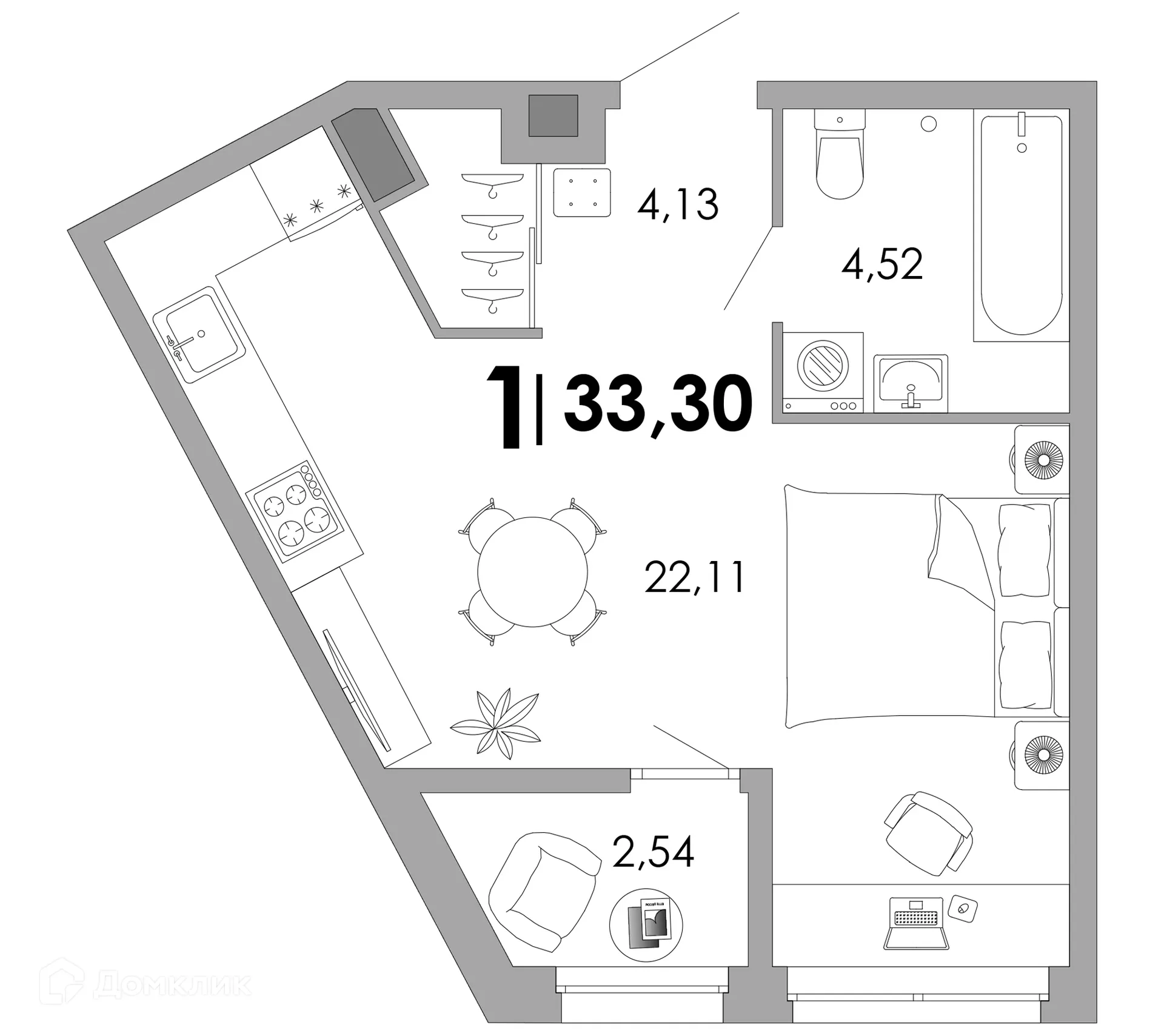 Фото квартиры в ЖК UNO