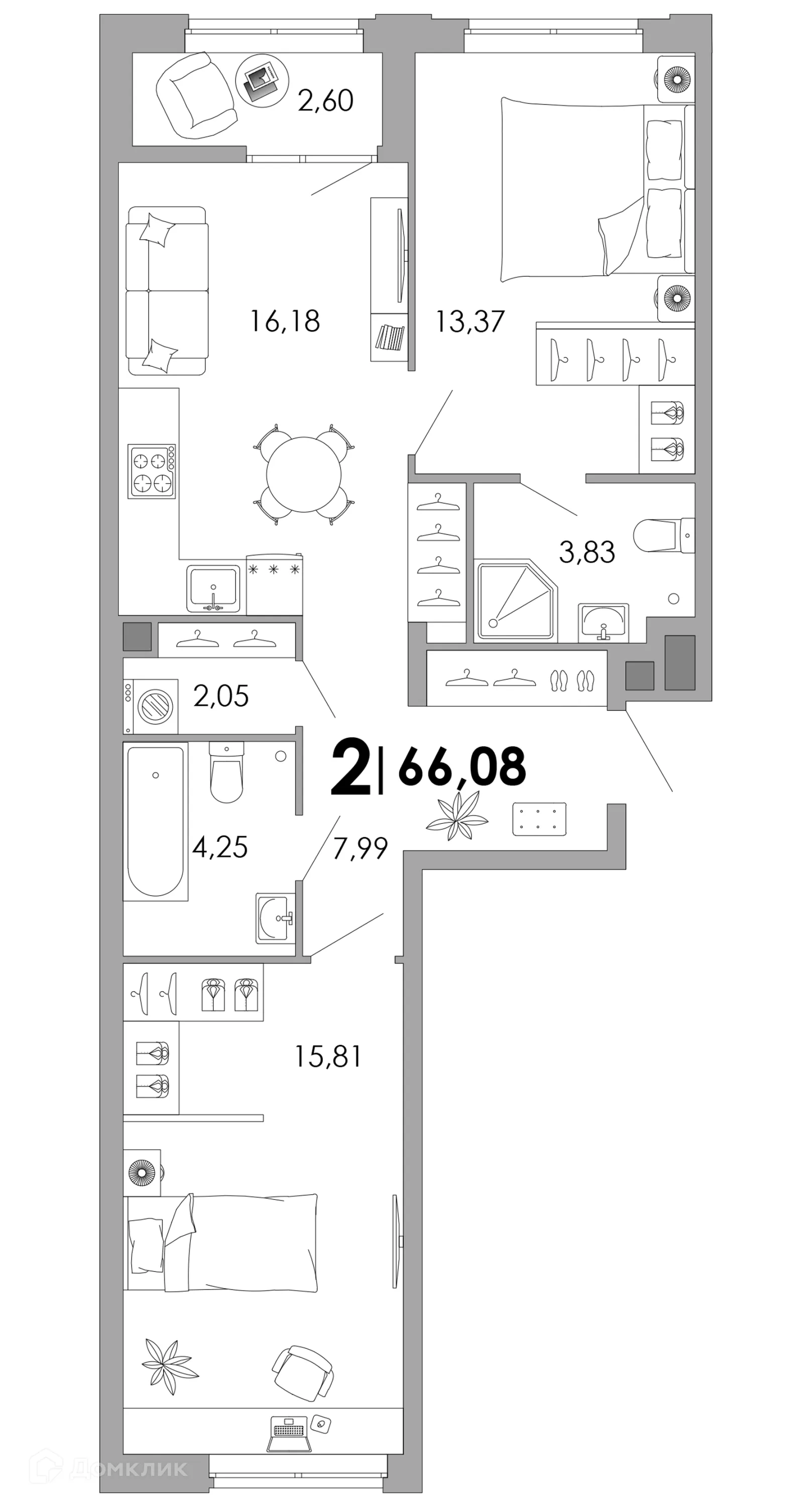 Фото квартиры в ЖК UNO