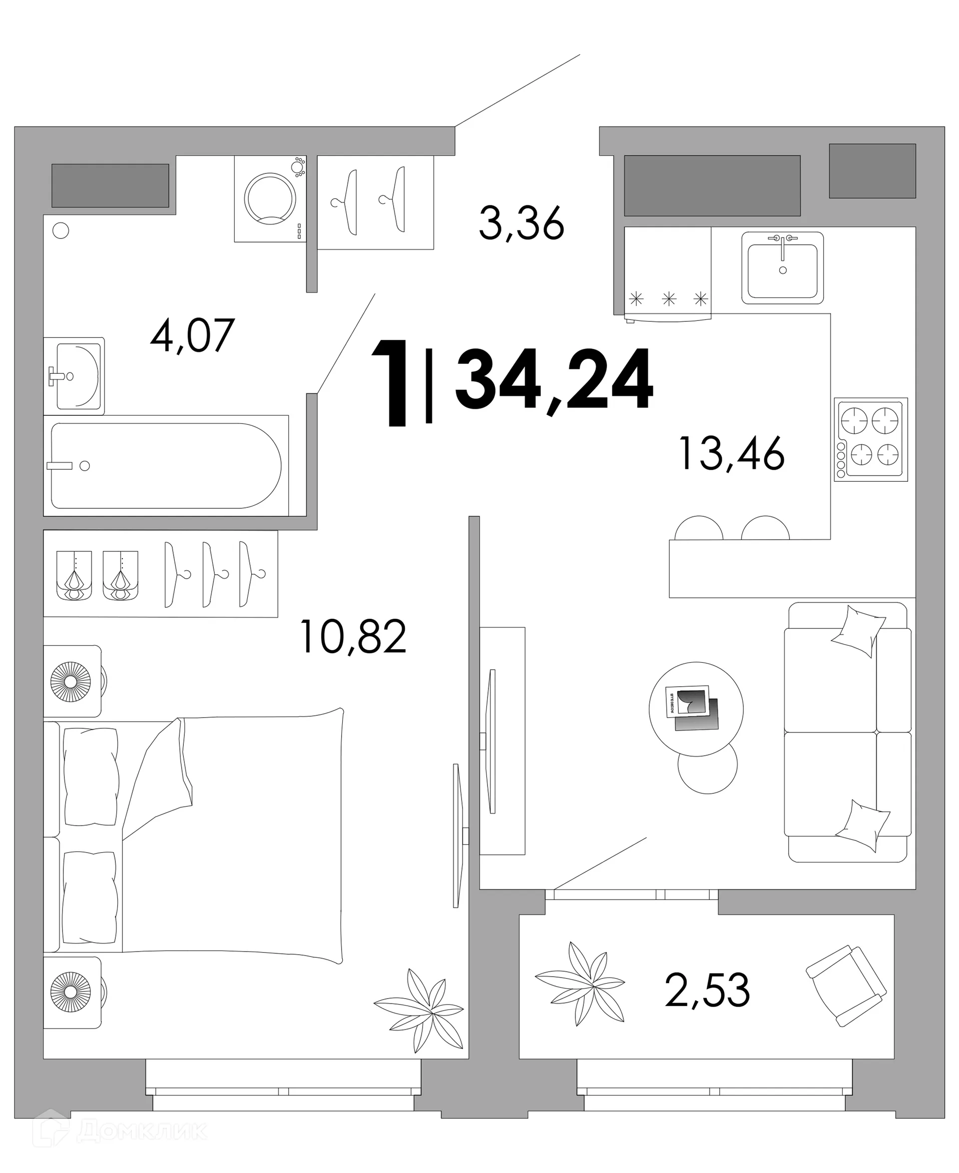 Фото квартиры в ЖК UNO