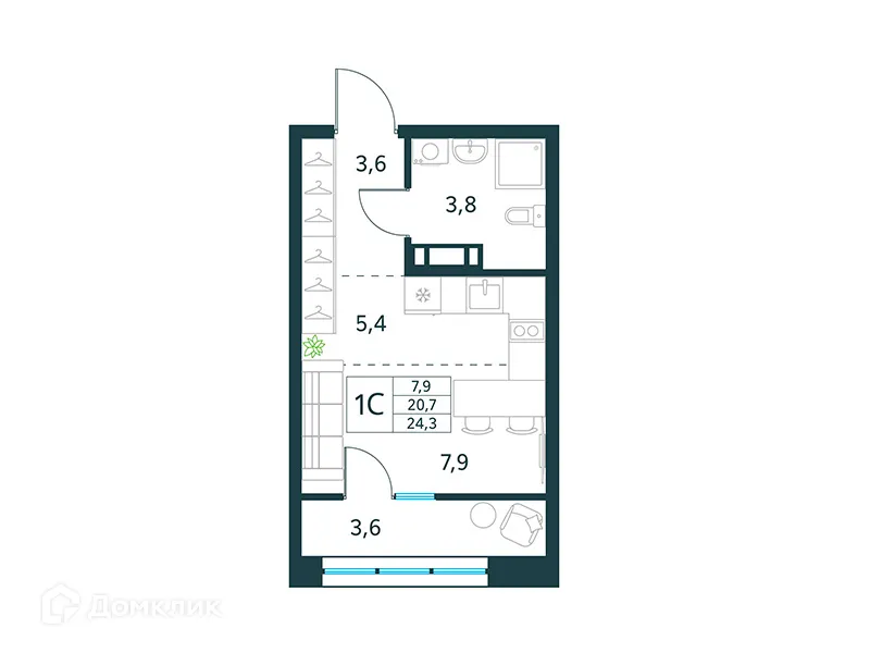 Фото квартиры в ЖК "Хороший"