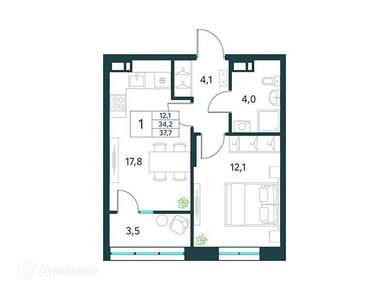 Фото квартиры в ЖК "Хороший"