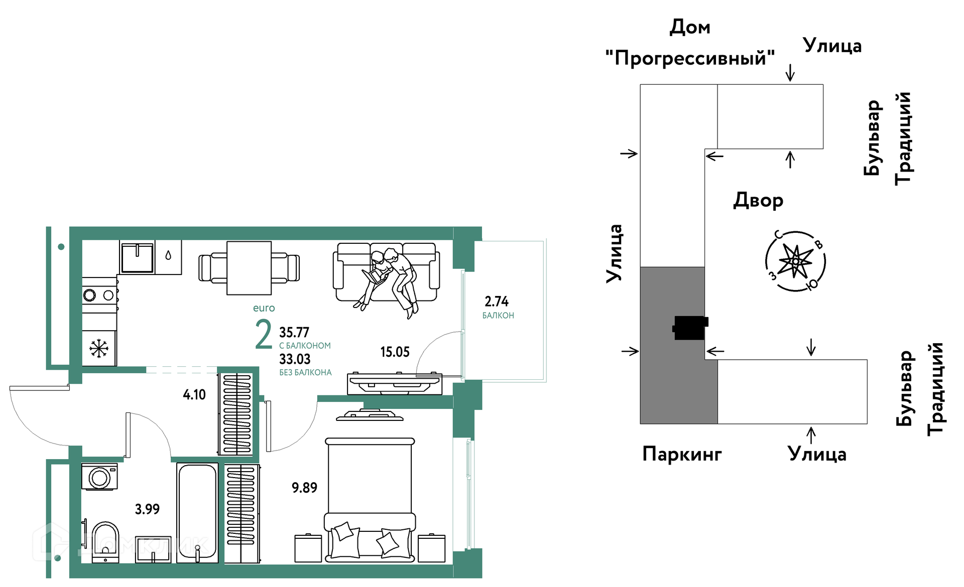 Квартира в ЖК «Домашний»