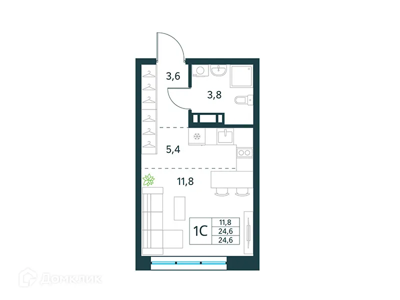 Фото квартиры в ЖК "Хороший"