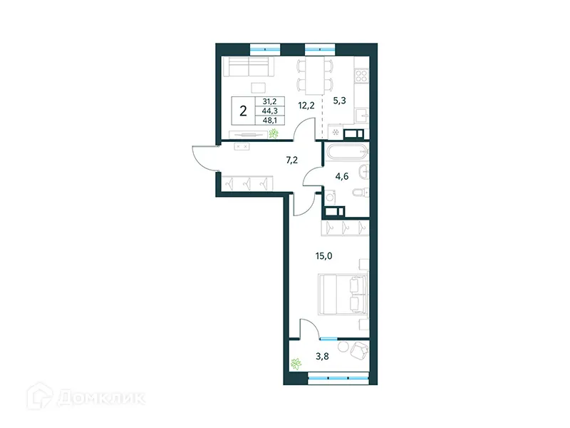 Фото квартиры в ЖК "Хороший"