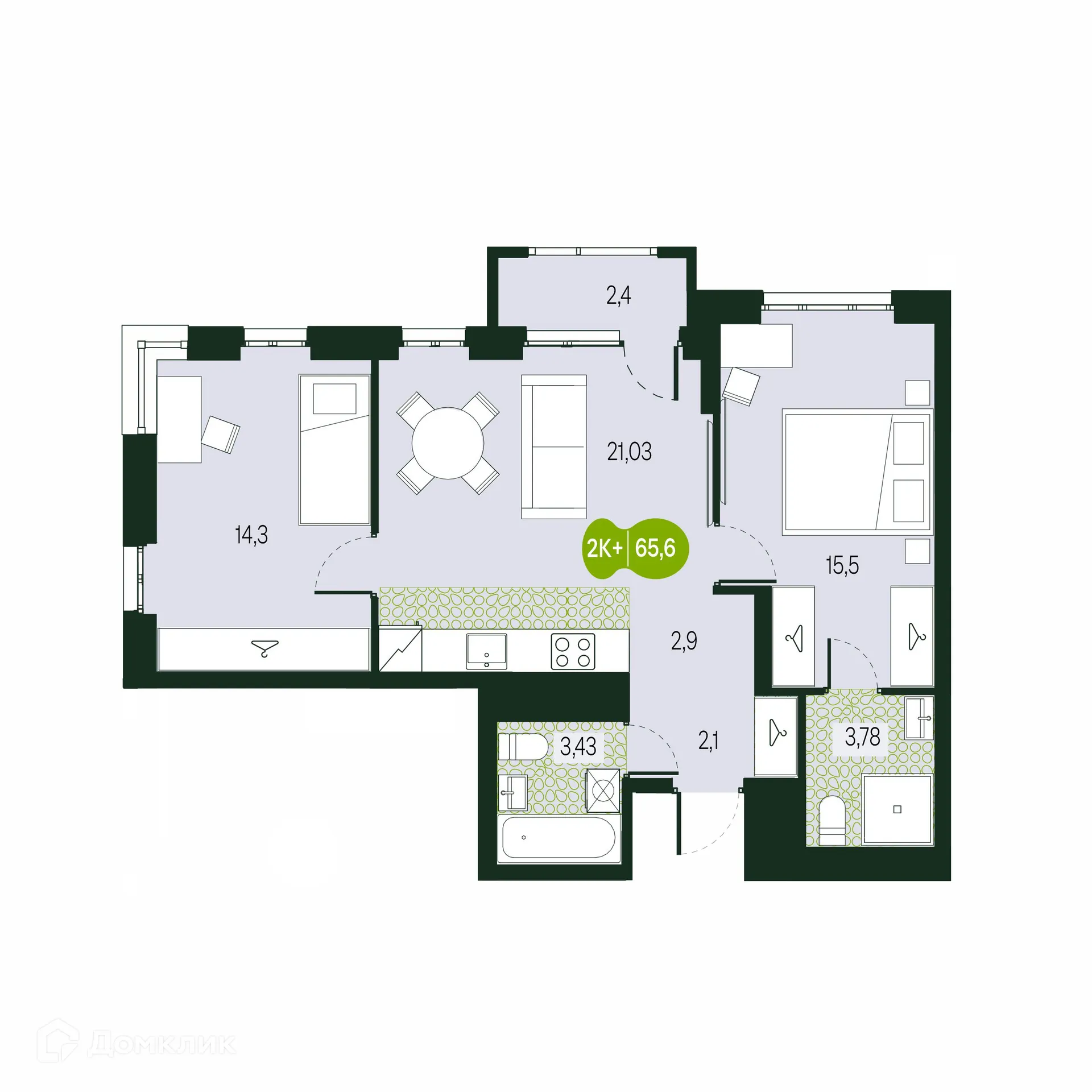 Фото квартиры в ЖК Солнечный Город