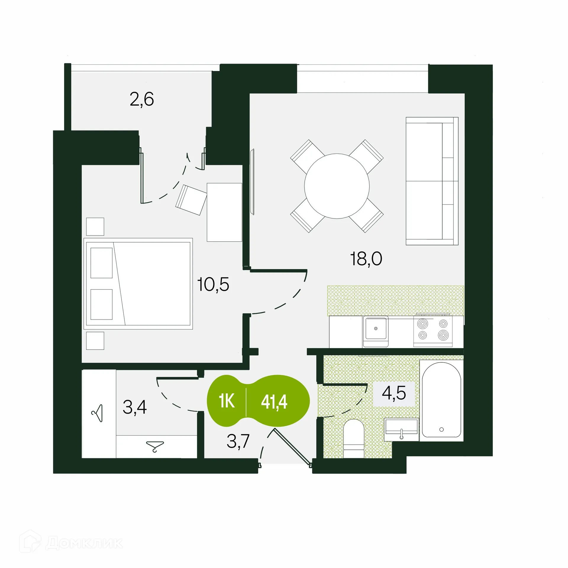 Фото квартиры в ЖК Дом на ЗабВо