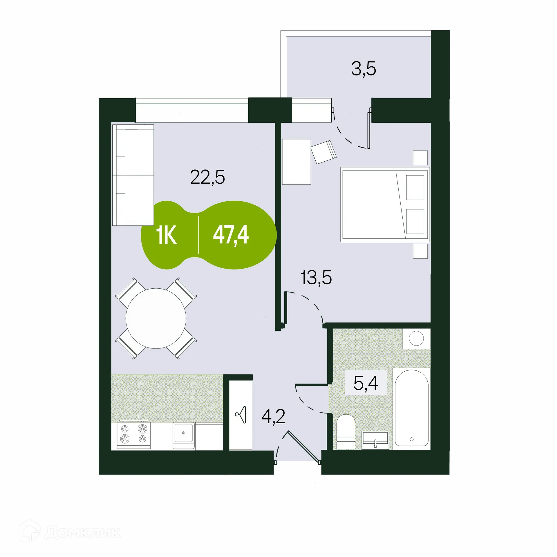 Фото квартиры в ЖК Дом на ЗабВо