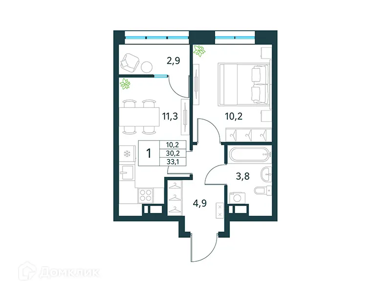 Фото квартиры в ЖК "Хороший"