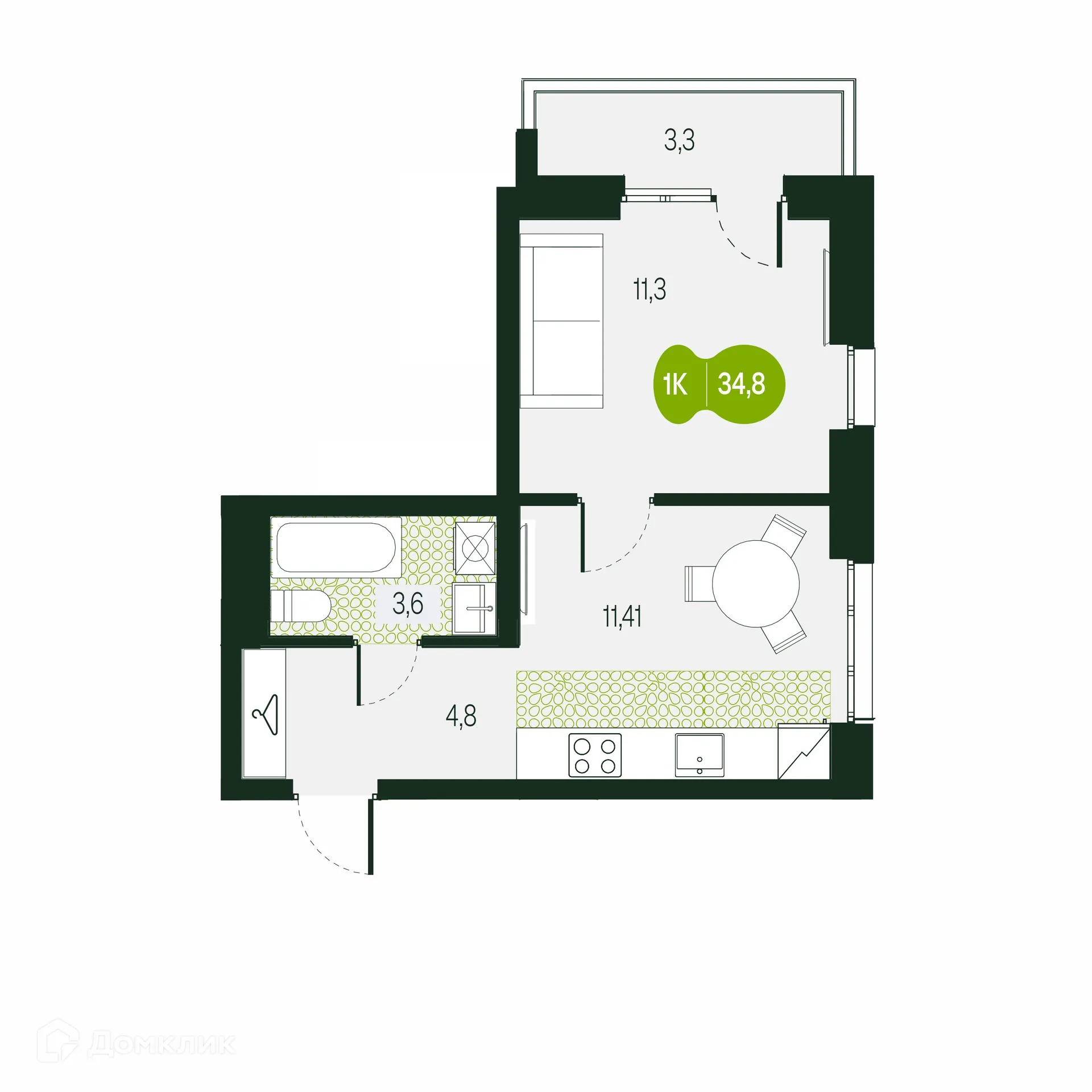 Фото квартиры в ЖК Солнечный Город