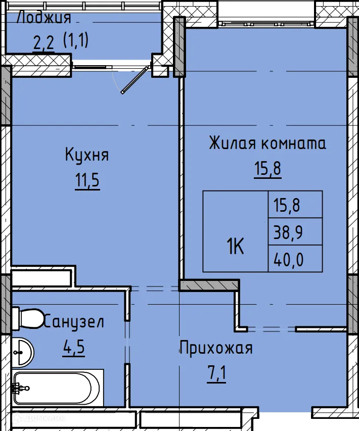 Фото квартиры в ЖК Микрорайон КЕНОН РИВЬЕРА ПАРК