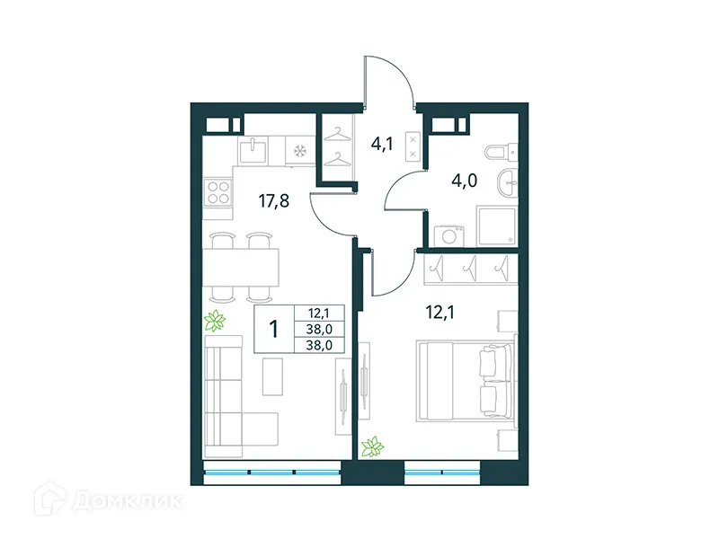 Фото квартиры в ЖК "Хороший"