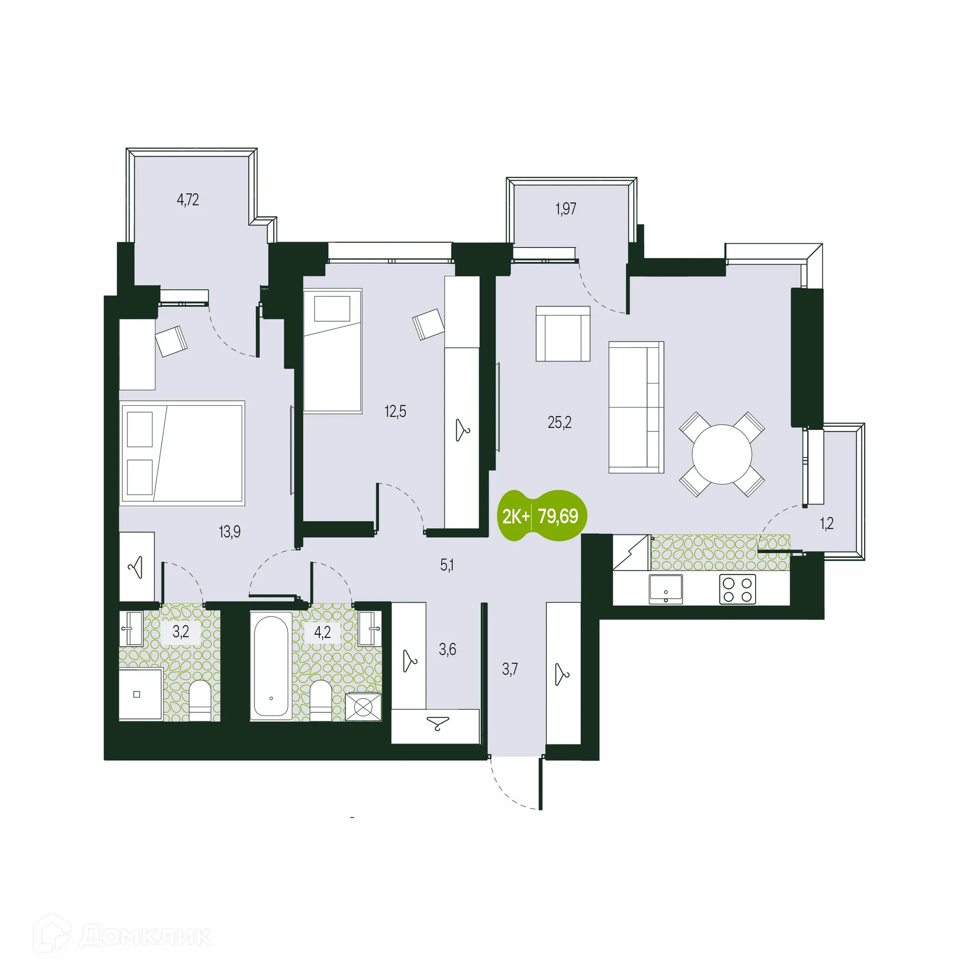 Фото квартиры в ЖК Солнечный Город