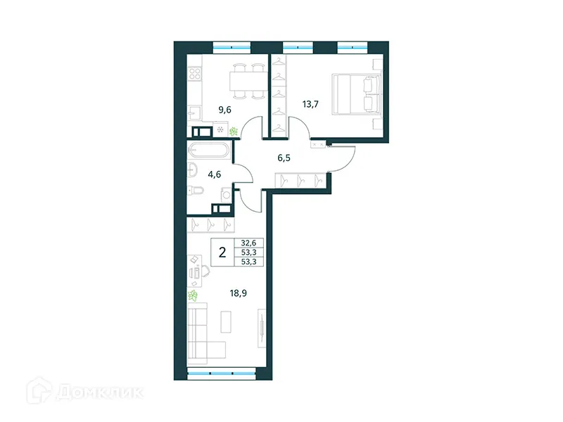 Фото квартиры в ЖК "Хороший"