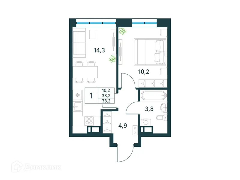 Фото квартиры в ЖК "Хороший"