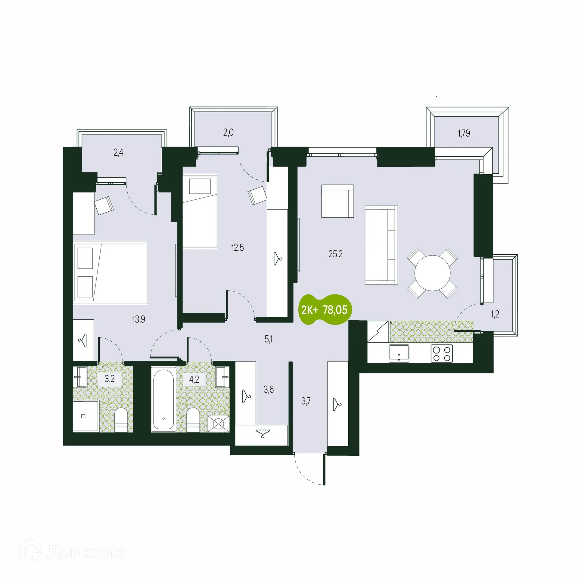 Фото квартиры в ЖК Солнечный Город