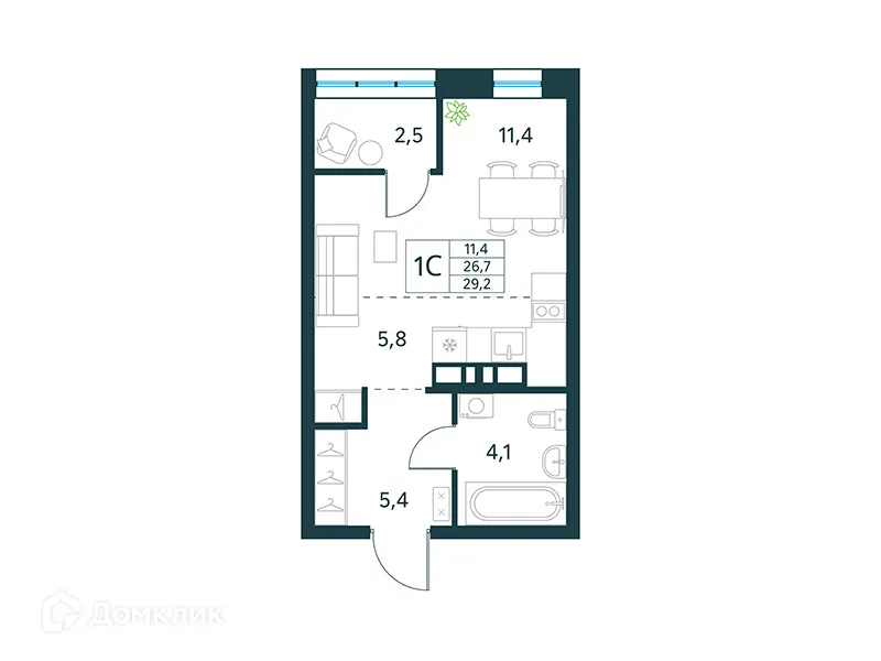 Фото квартиры в ЖК "Хороший"