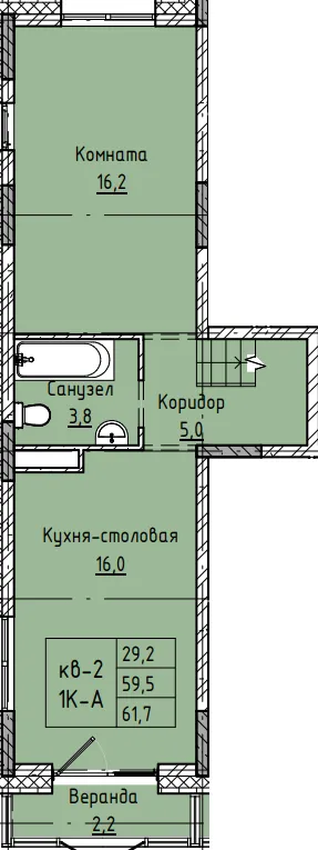 Фото квартиры в ЖК Микрорайон КЕНОН РИВЬЕРА ПАРК