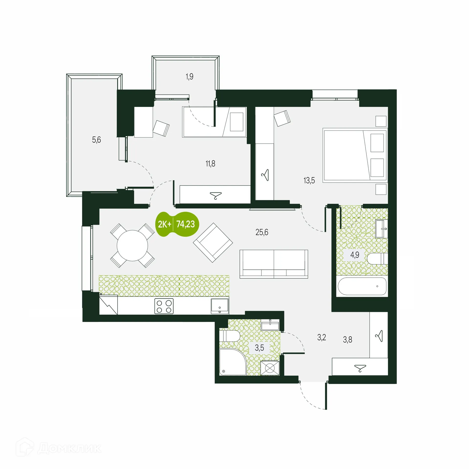 Фото квартиры в ЖК Солнечный Город