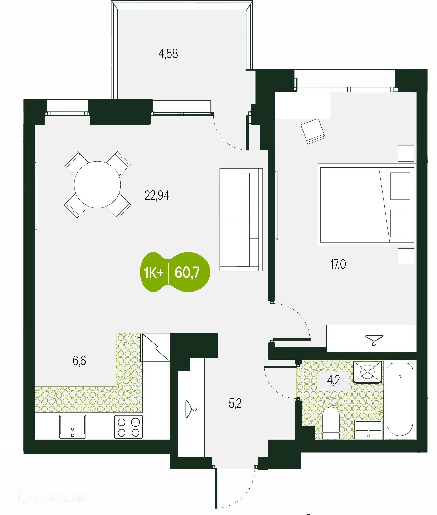 Фото квартиры в ЖК Солнечный Город