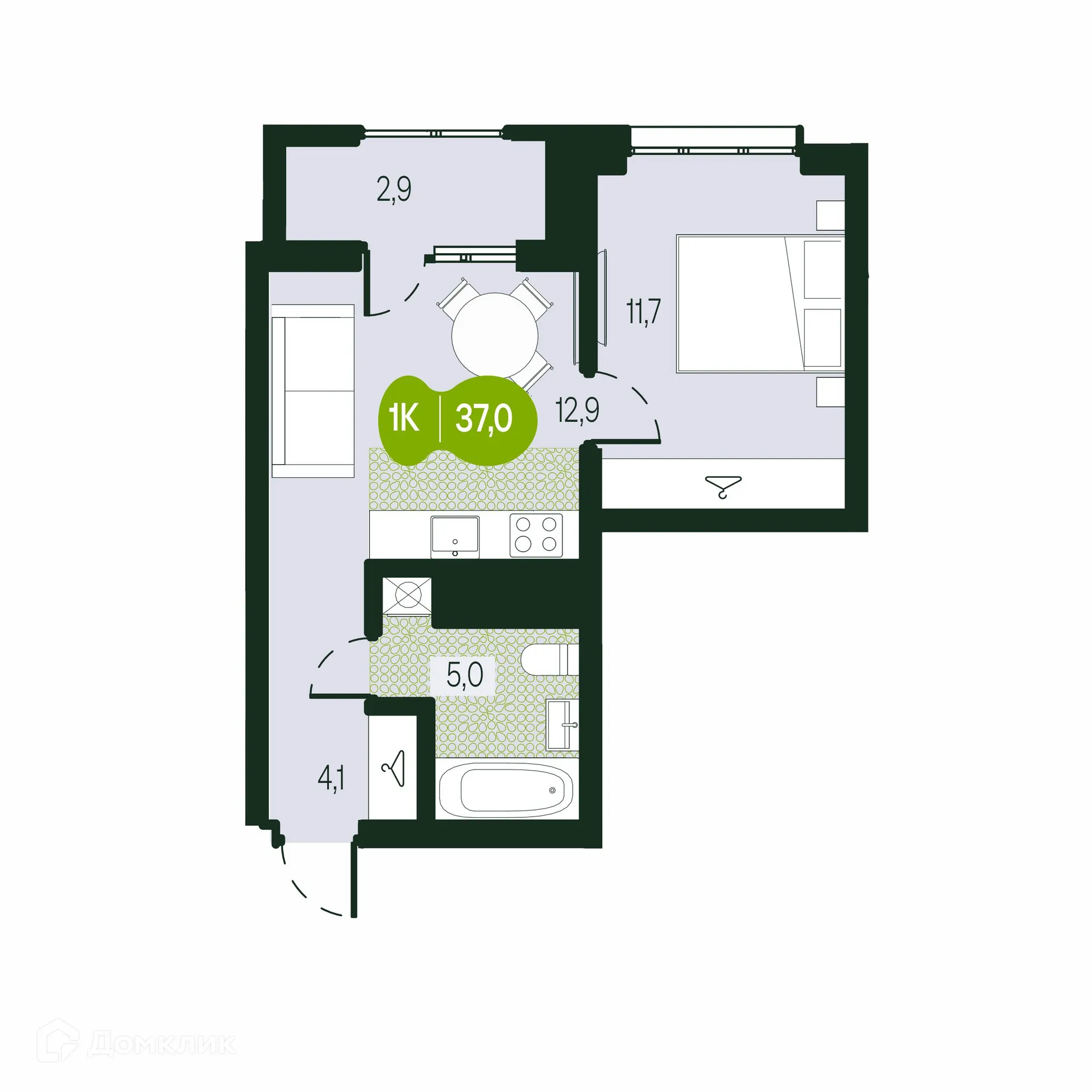 Фото квартиры в ЖК Солнечный Город