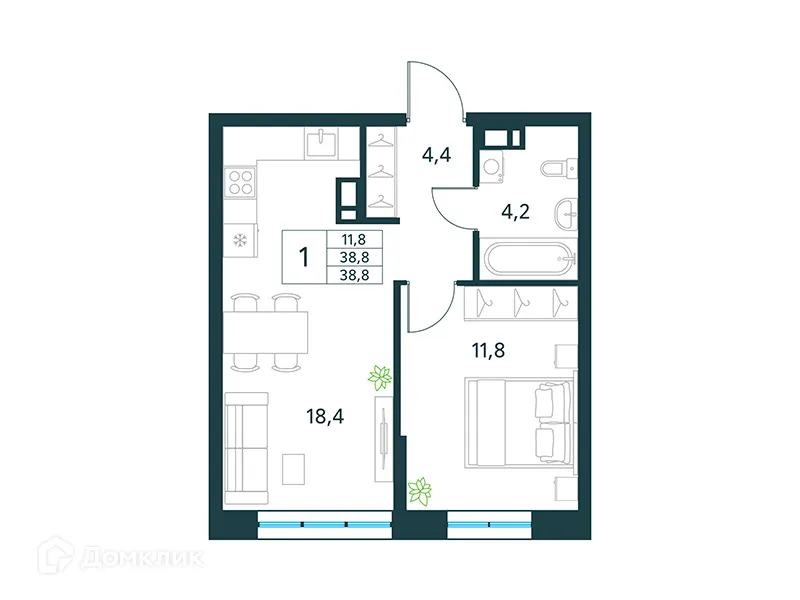 Фото квартиры в ЖК "Хороший"