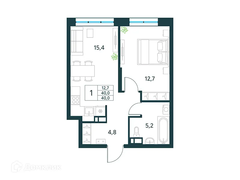 Фото квартиры в ЖК "Хороший"