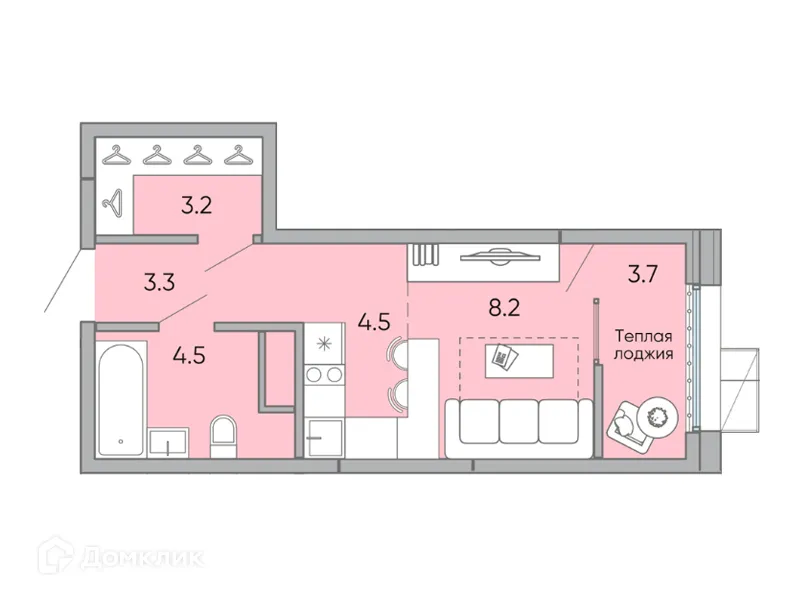 Фото квартиры в ЖК "Хороший"