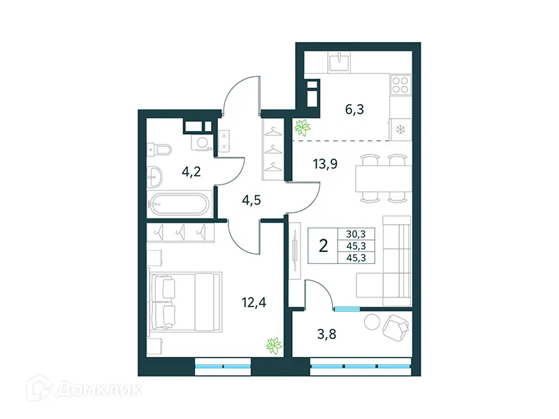 Фото квартиры в ЖК "Хороший"