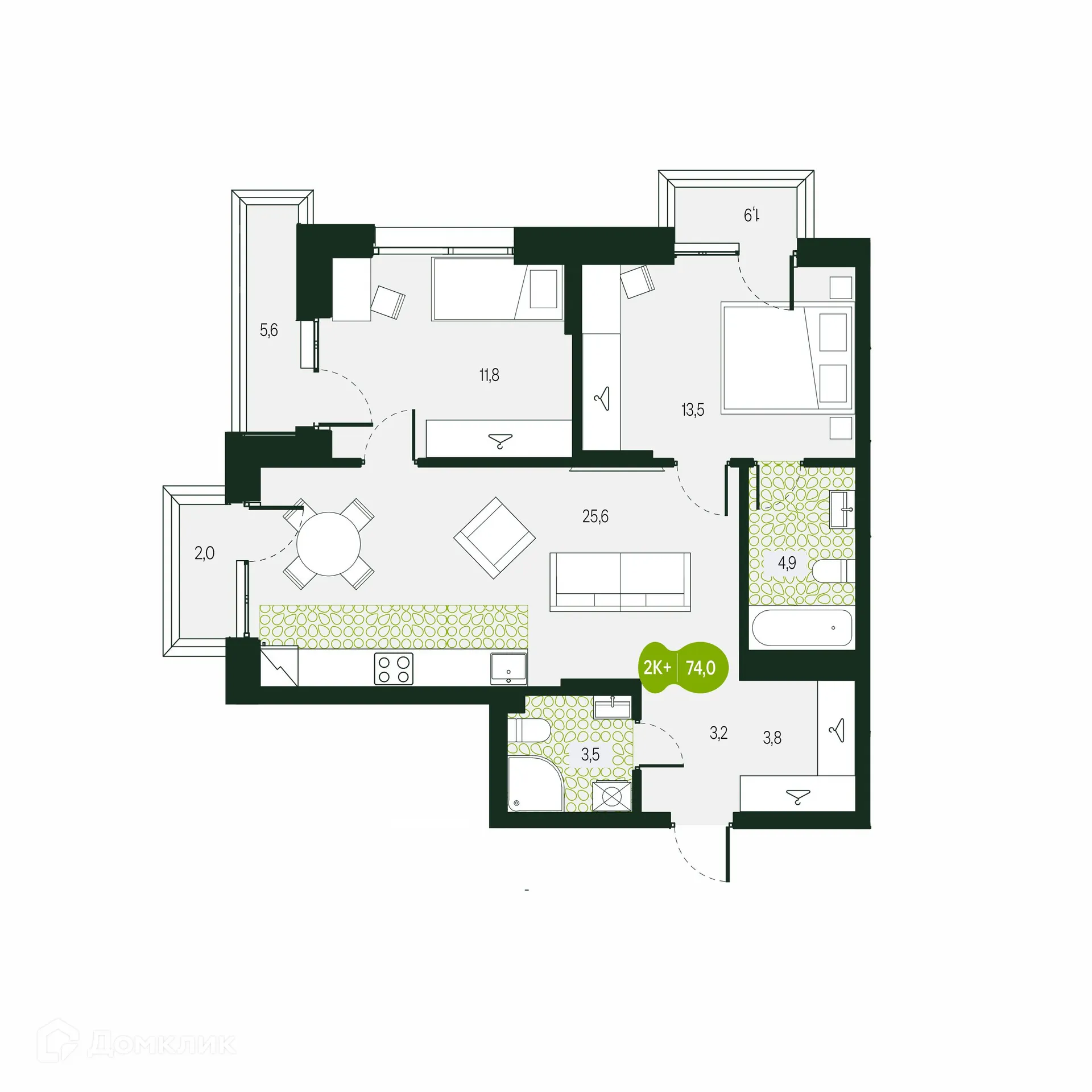 Фото квартиры в ЖК Солнечный Город