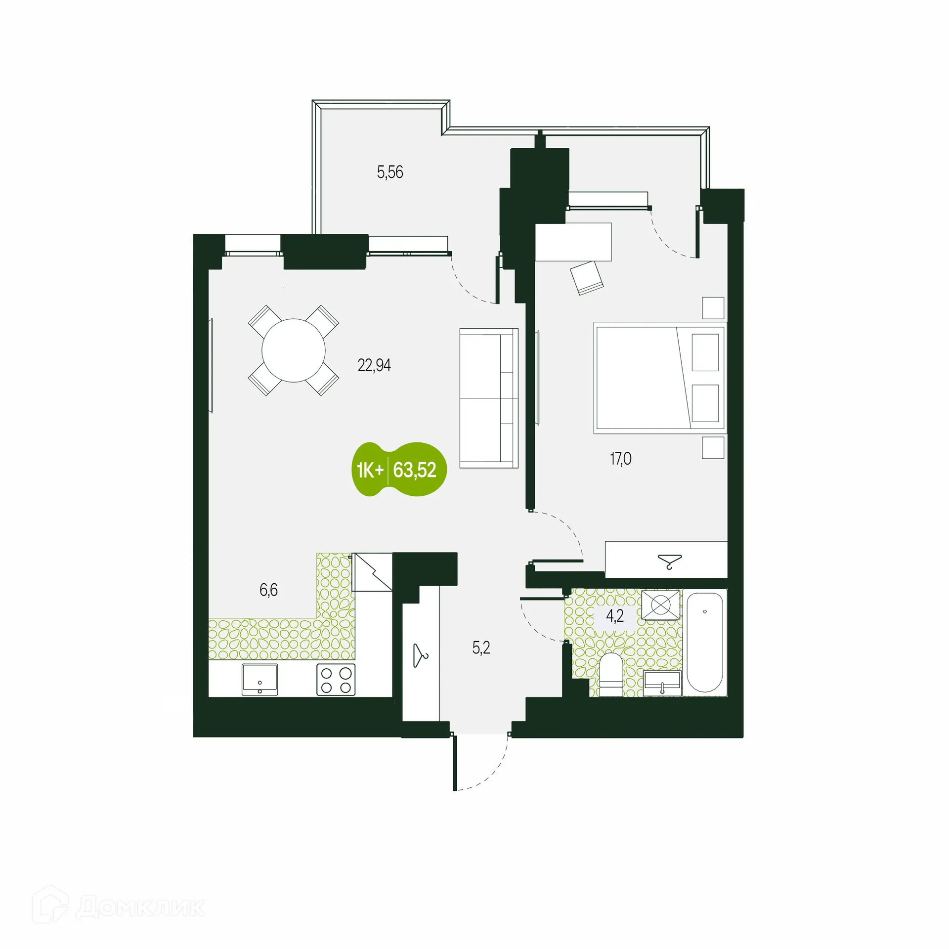 Фото квартиры в ЖК Солнечный Город