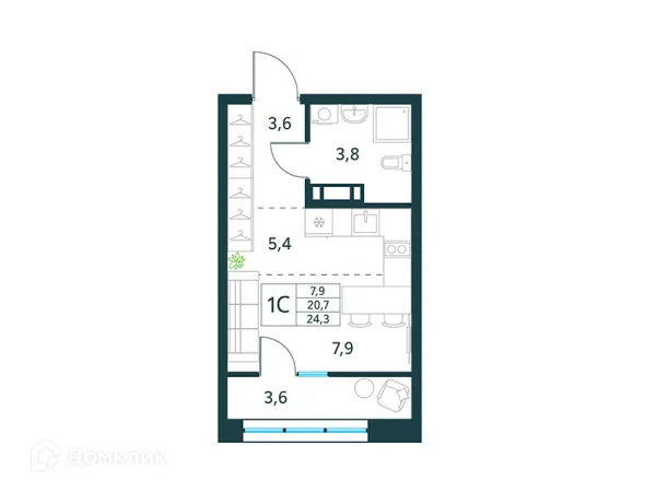 Квартира в ЖК "Хороший"