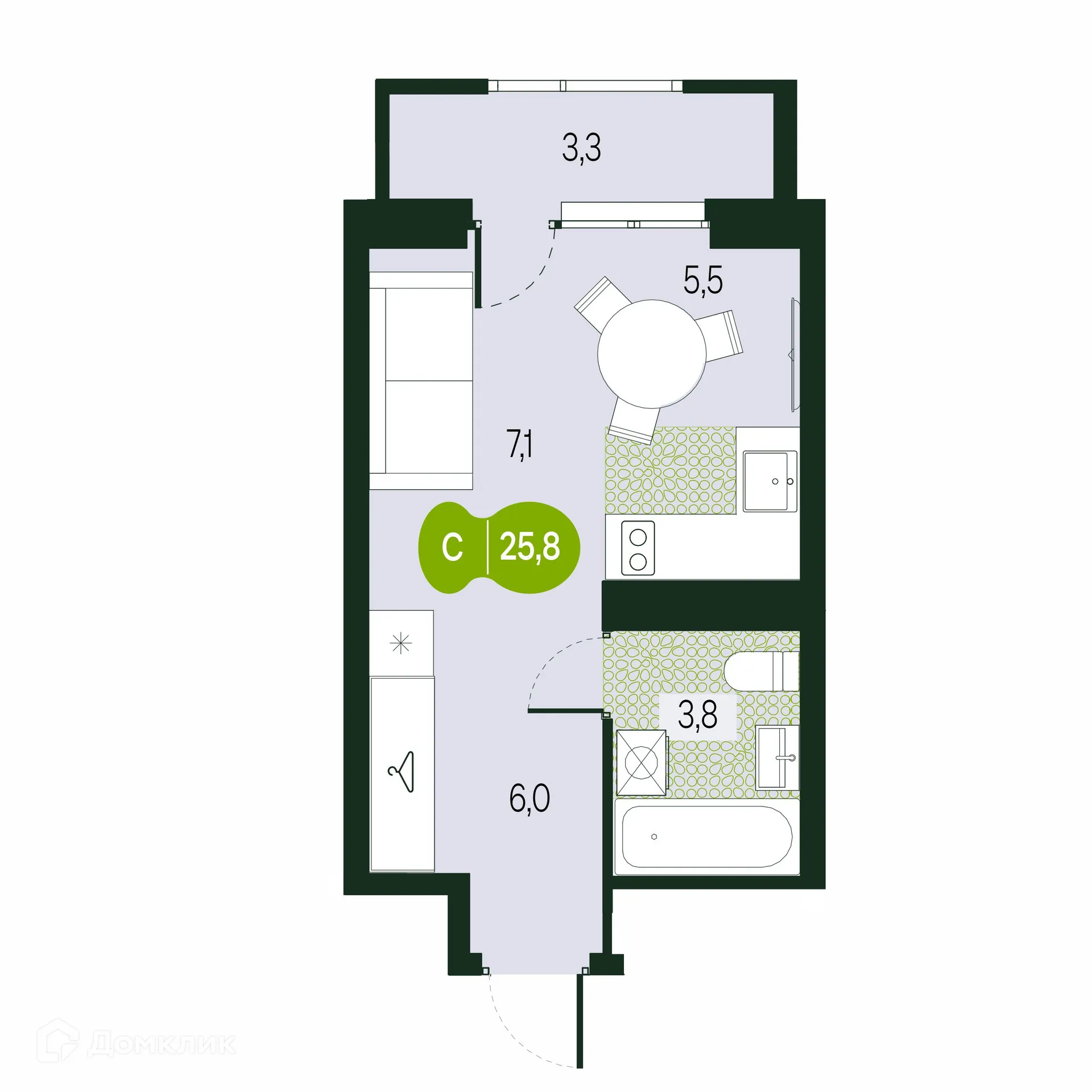 Фото квартиры в ЖК Солнечный Город