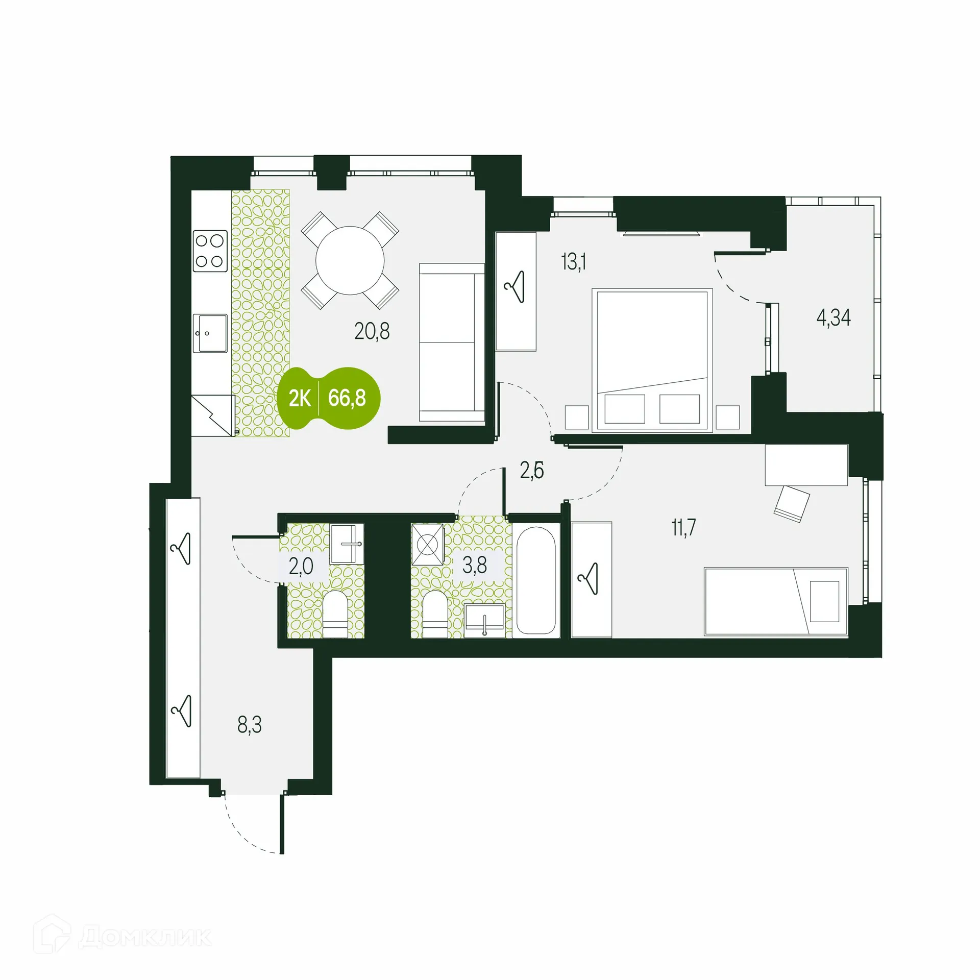 Фото квартиры в ЖК Солнечный Город