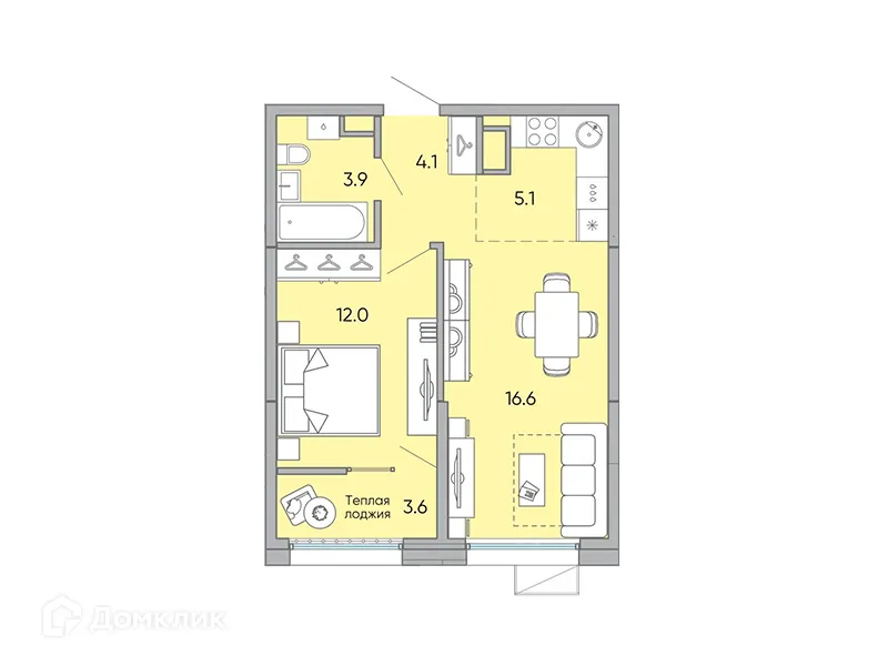 Фото квартиры в ЖК "Хороший"