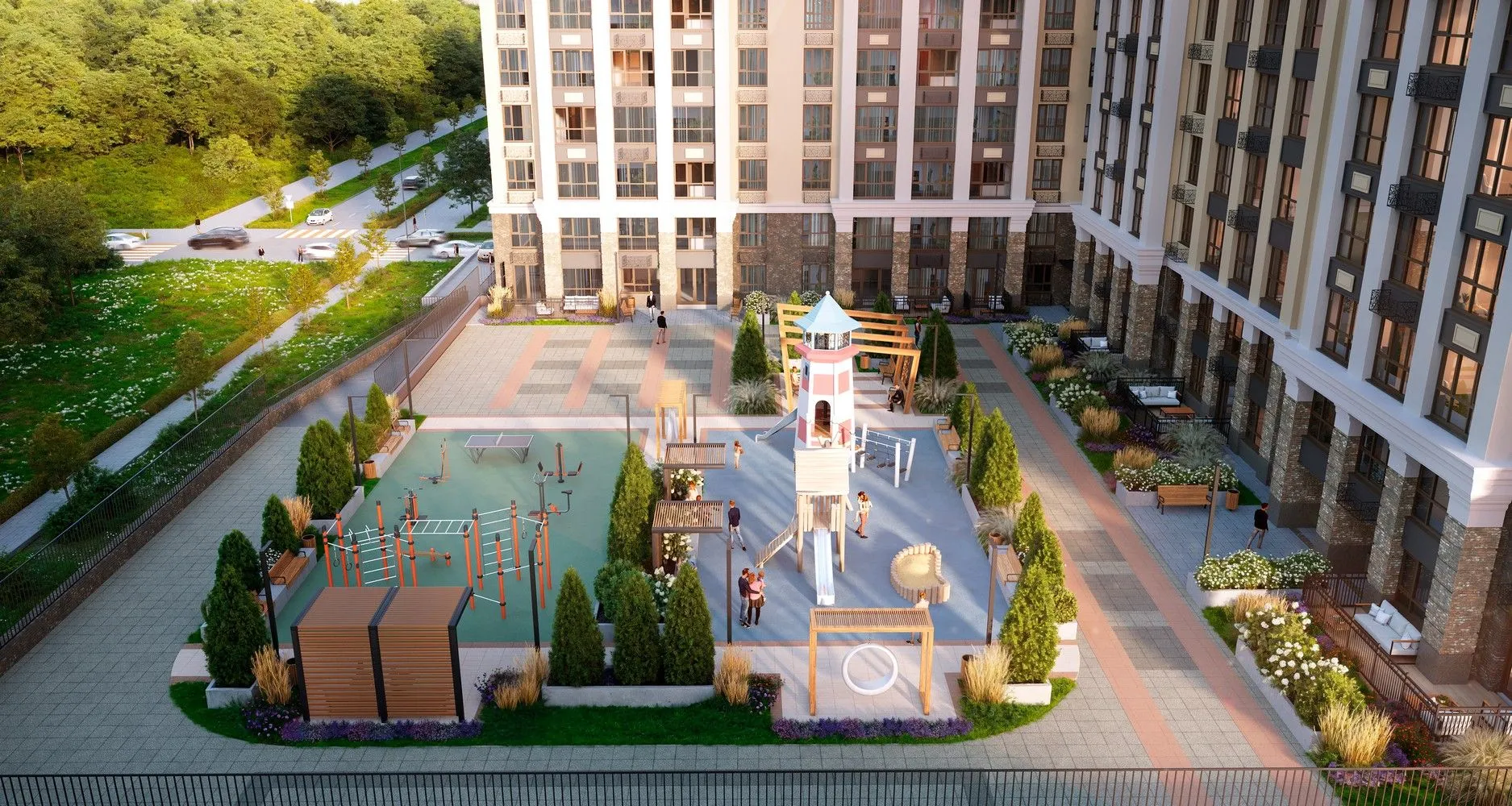 Планировка 1-комнатной квартиры 40.44 м² в ЖК «Медиана», г. Рязань — фото 4