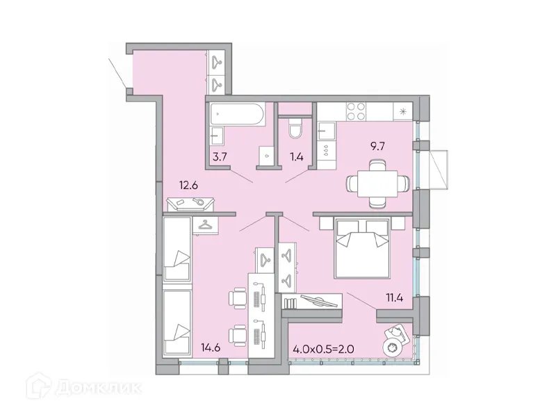 Фото квартиры в ЖК "Хороший"