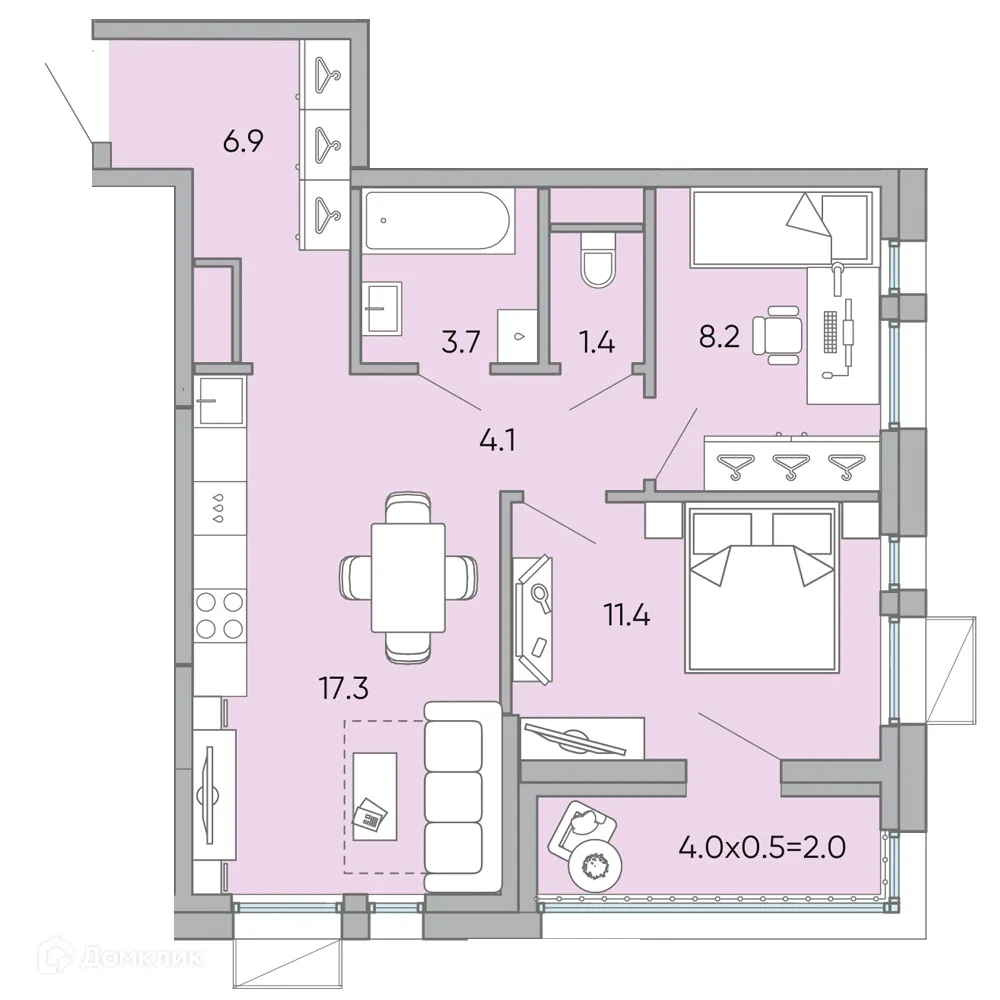 Фото квартиры в ЖК "Хороший"