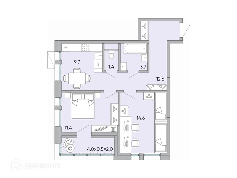 Фото квартиры в ЖК "Хороший"