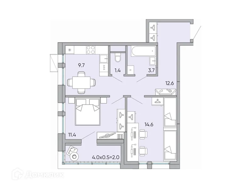 Фото квартиры в ЖК "Хороший"