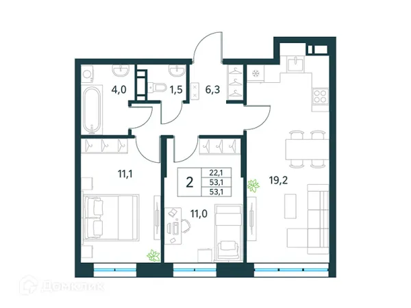 Квартира в ЖК "Хороший"