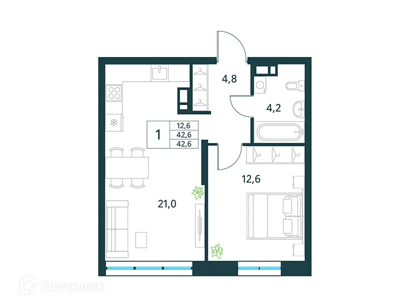 Фото квартиры в ЖК "Хороший"